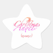 kerstengel ster sticker (Voorkant)