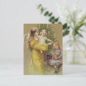 kerstengel | vakantie briefkaart (Staand voorkant)