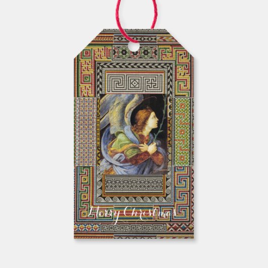 KERSTENGEL van FILIPPINO LIPPI Cadeaulabel (Achterkant)