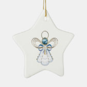 Kerstengel van het geloof keramisch ornament (Rechts)