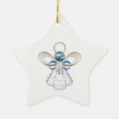 Kerstengel van het geloof keramisch ornament (Voorkant)