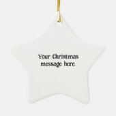 Kerstengel van het geloof keramisch ornament (Achterkant)