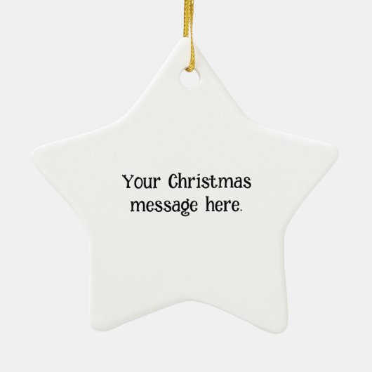 Kerstengel van het geloof keramisch ornament (Achterkant)