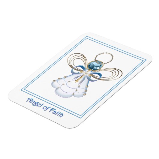 Kerstengel van het geloof magneet (Linkerzijde)