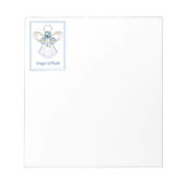 Kerstengel van het geloof notitieblok (Voorkant)