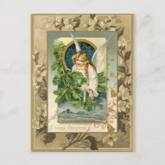 Kerstengel Vintage Reproductie Briefkaart
