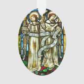 Kerstengel Vrede op Aarde Kerstversiering Ornament (voorkant)