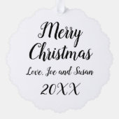 KerstEngeland Engeland Ornament Kaart (Achterkant)