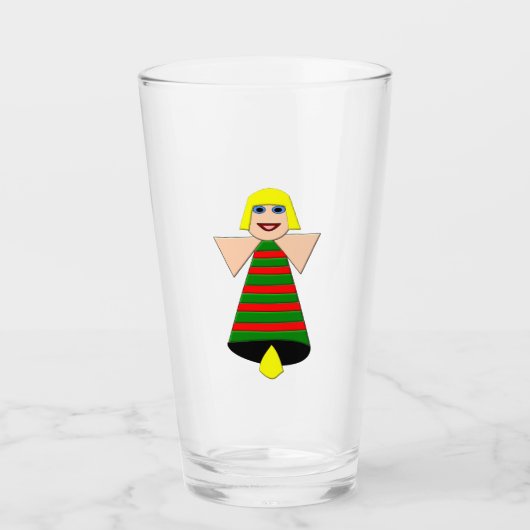 Kerstengelbel Glas (Voorkant)