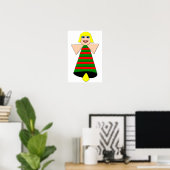 Kerstengelbelposter Poster (Thuiskantoor)
