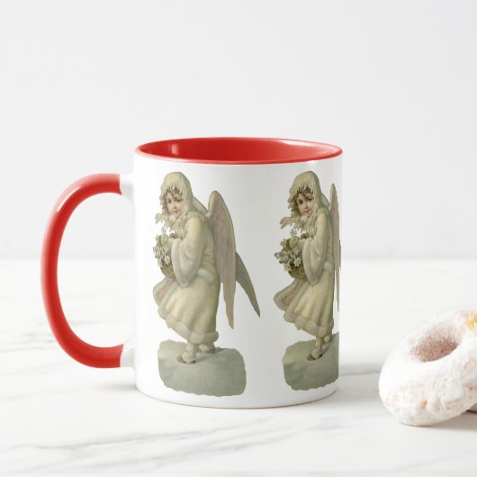 Kerstengelbloemen uit het verleden, Victoriaanse D Mok (Met donut)
