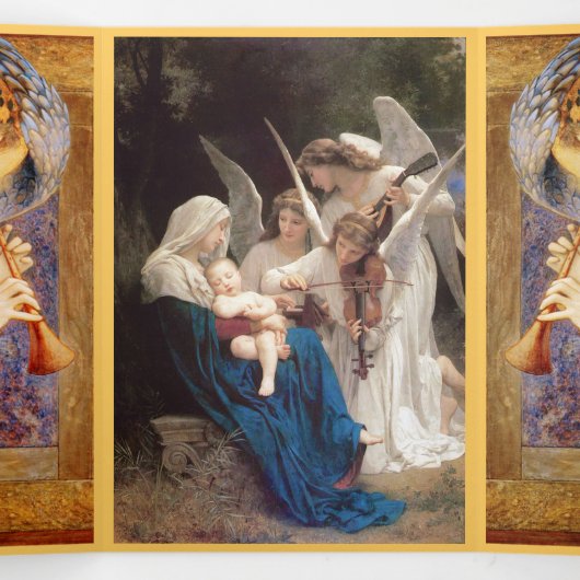 Kerstengelen aankondiging (Binnenkant midden)