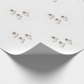 kerstengelen cadeaupapier (Hoek)