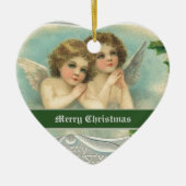 Kerstengelen en heilige bes ornamenten uit het ver (Voorkant)