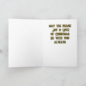 Kerstengelen en Jezus vouwen Wenskaart Kaart (Binnen)