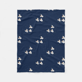 kerstengelen fleece deken