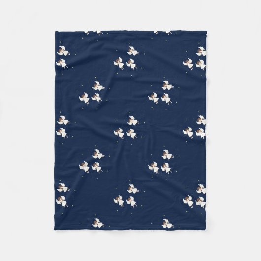 kerstengelen fleece deken (Voorkant)