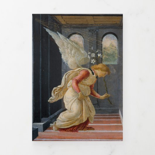 Kerstengelen Geboorte Drieluik Wenskaart (Cover)