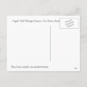 Kerstengelen in roze en blauw feestdagenkaart (Achterkant)