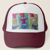 Kerstengelen Met Trompetten Trucker Pet (Voorkant)