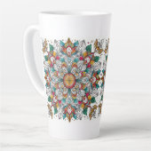 Kerstengelen multikleur latte mok (Linkerhoek)
