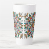 Kerstengelen multikleur latte mok (Voorkant)