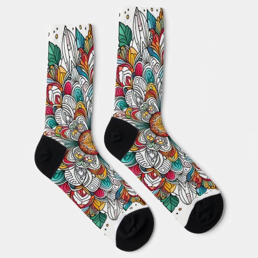 Kerstengelen multikleur sokken (Rechts)