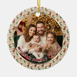 Kerstengelen op maat met foto en naam keramisch ornament