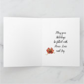 kerstengelen, sterren, vrouwen, de maan vakantie kaart (Binnen)