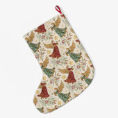 Kerstengelen uit het verleden grote kerstsok (Achterkant (Hangend))