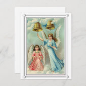 Kerstengelen uit het verleden notitiekaartje (Voorkant / Achterkant)