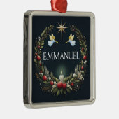 Kerstengelen van Emmanuel Metalen Ornament (Rechts)