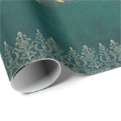 Kerstengelen Vintage Cadeaupapier (Rol Hoek)