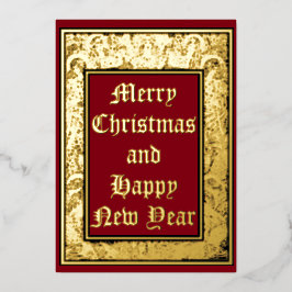 Kerstengelenrand uit 1912 in vintage stijl folie feestdagenkaart