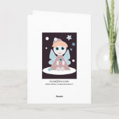 Kerstengelkaart Feestdagen Kaart (Achterkant)