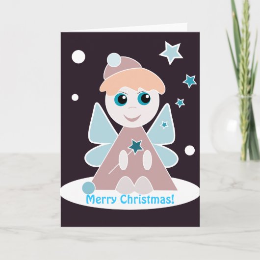 Kerstengelkaart Feestdagen Kaart (Voorkant)