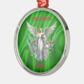 Kerstengelkoor Metalen Ornament (Links)