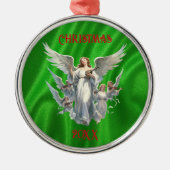 Kerstengelkoor Metalen Ornament (Voorkant)