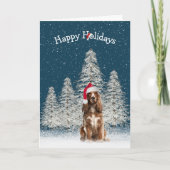 KerstEngels Springer Spaniel Kaart (Voorkant)