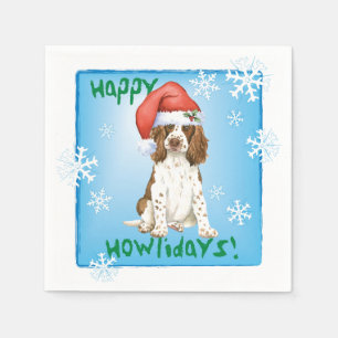 KerstEngels Springer Spaniel Napkins Servet
