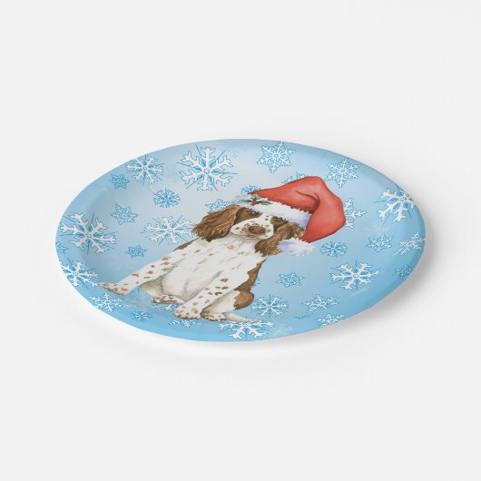 KerstEngels Springer Spaniel Paper Bord (Gekanteld)