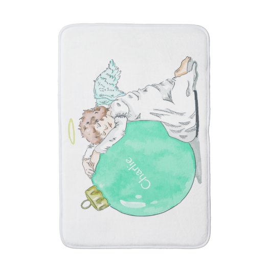 kerstengelse badmatten (Voorkant Verticaal)