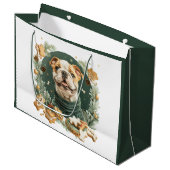 KerstEngelse Bulldog Groot Cadeauzakje (Voorkant Gekanteld)
