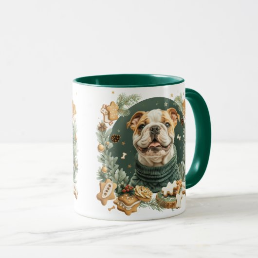 KerstEngelse Bulldog Mok (Voorkant rechts)