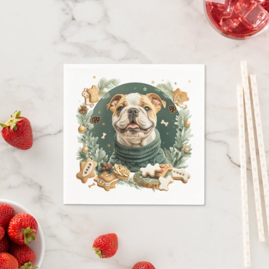 KerstEngelse Bulldog Servet (Insitu)