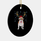 Kerstengelse herdershond keramisch ornament (Rechts)