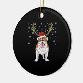 Kerstengelse herdershond keramisch ornament (Links)