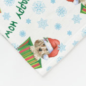 KerstEngelstalige Setter Fleece Deken (Hoek)