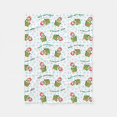 KerstEngelstalige Setter Fleece Deken (Voorkant)