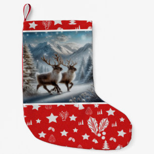 Kerstensok Donner en Blitzen Kleine Kerstsok